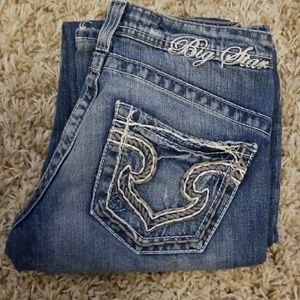 Big Star Boot Cut Ultra Low Rise Jeans